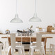 Pendant Light White 31cm E27 60W Industrial Pendant Light White 31cm E27 60W Industrial